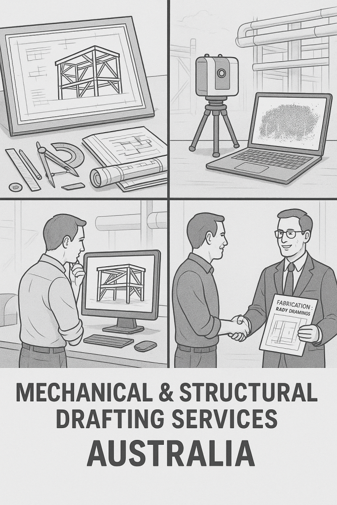 structural drafting and 3D LiDAR scanning