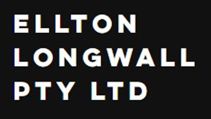 Ellton Longwall Pty Ltd logo displaying the company name in bold white uppercase text on a black background