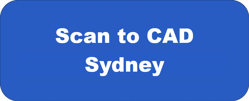 Blue banner graphic displaying the text "Scan to CAD Sydney" in large white lettering, representing engineering-led point cloud to CAD conversion, LiDAR scanning and digital engineering services in Sydney.