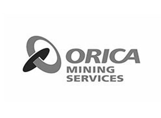 Orica Mining Services logo featuring a stylised circular emblem beside the text ‘Orica Mining Services