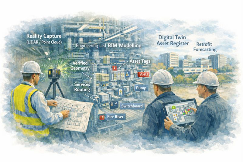 From point cloud to digital twin for lifecycle management of Sydney industrial and precinct assets