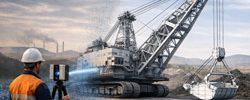 Engineering-grade LiDAR scanning of a dragline at a Hunter Valley mine producing CAD-ready data for SolidWorks and Autodesk Inventor