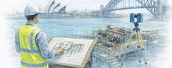Engineer-led reverse engineering with 3D scanning and drafting overlooking Sydney Harbour and the Harbour Bridge