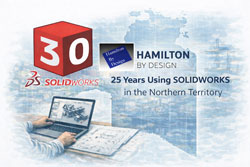 Engineering-led SolidWorks drafting in the Northern Territory with 25 years of Hamilton By Design experience