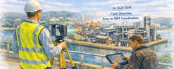 Perth Scan-to-BIM workflow with LiDAR capture converting site conditions into coordinated BIM model for construction and asset management.