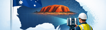 LiDAR scanning survey across Australia with engineer capturing industrial site data