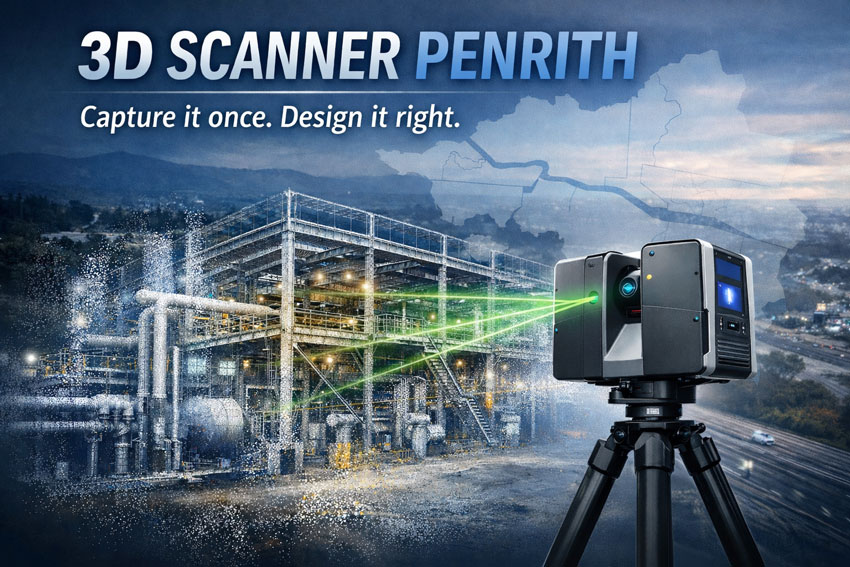3D scanner Penrith creating accurate as-built point cloud of factory for upgrades