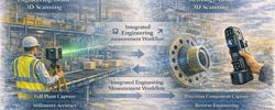 Engineering-grade and metrology-grade 3D scanning in an industrial plant environment.