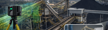 3D laser scanning of coal handling plant conveyors transfer chutes and stockpile systems for engineering design