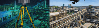Engineering comparison of LiDAR scanning and photogrammetry used for capturing industrial plants and infrastructure.