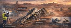 Mechanical Design Consultants Broken Hill banner featuring mining conveyor system, chute transfers and governed engineering workflow.
