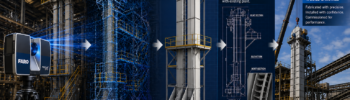 3D LiDAR scanning to CAD modelling workflow for a bucket elevator system in an industrial material handling plant