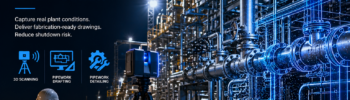 Night-time LiDAR scanning of industrial pipework during shutdown for pipework drafting and detailing