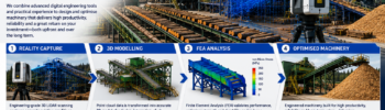 Engineering-grade LiDAR scanning and FEA simulation workflow for forestry and timber processing equipment design.