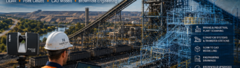 Engineer-led scan to CAD services in Singleton NSW using industrial LiDAR scanning, point cloud modelling and brownfield engineering workflows for Hunter Valley mining infrastructure.