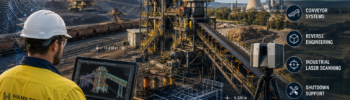 Mechanical engineering services in Muswellbrook NSW including CHPP upgrades, conveyor systems, industrial laser scanning, reverse engineering, fixed plant engineering and mining infrastructure design.
