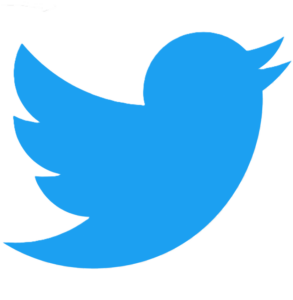 Blue Twitter bird logo on a transparent background representing the X (formerly Twitter) social media platform.