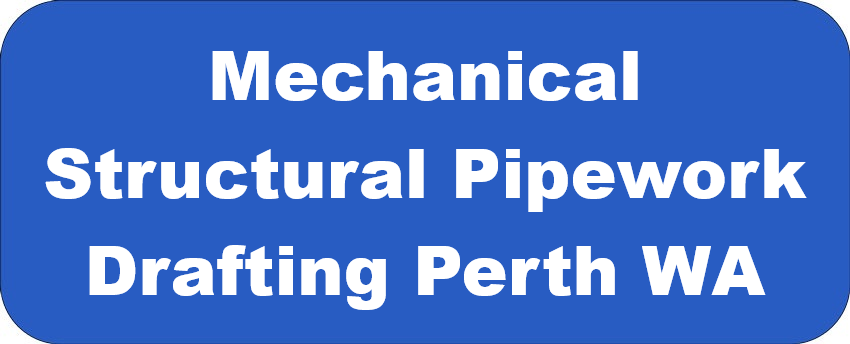 Mechanical, Structural and Pipework Drafting services banner for Hamilton By Design featuring white text on a blue background.