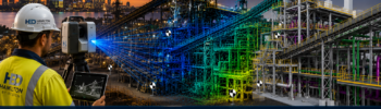 Scan to BIM Perth WA engineering workflow showing LiDAR scanning, point cloud processing and BIM modelling of a Western Australian industrial facility using Hamilton By Design reality capture services.