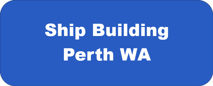 Ship Building Perth WA banner for Hamilton By Design featuring white text on a blue background.