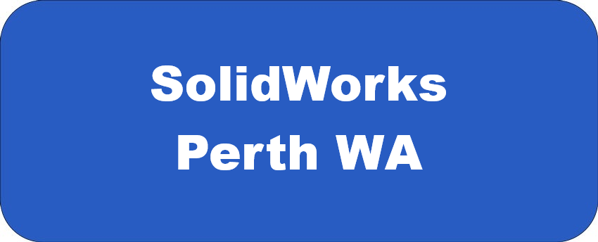 SolidWorks Perth WA banner for Hamilton By Design featuring white text on a blue background.