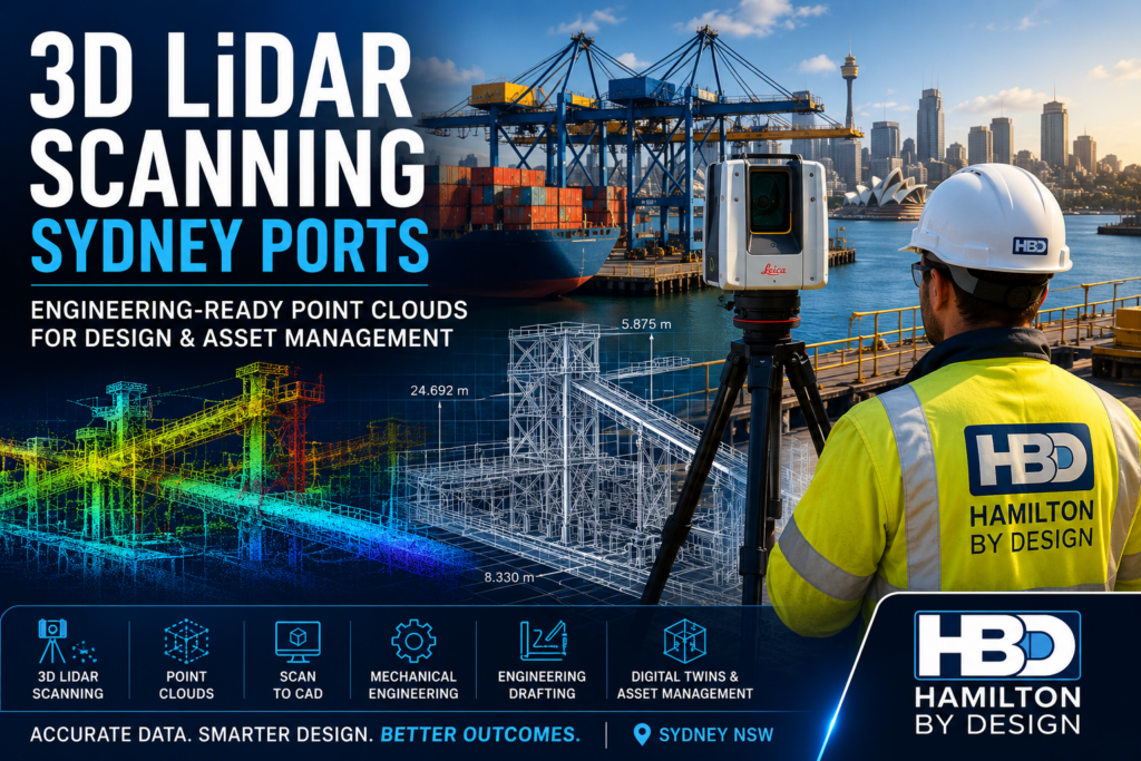 3D LiDAR Scanning Services for Sydney Ports - Hamilton By Design Co.