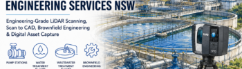 Engineering-grade LiDAR scanning and water infrastructure engineering services for pump stations, water treatment plants and wastewater treatment facilities across NSW.
