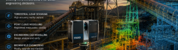 Mine site digital twin services in Mudgee NSW using terrestrial LiDAR scanning, point cloud modelling and engineering CAD