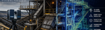Mine transfer station scanning in Muswellbrook NSW using engineering-grade 3D LiDAR and point-cloud modelling