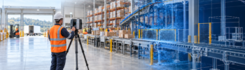 Industrial 3D laser scanning of warehouse conveyors and equipment in Tuggerah NSW