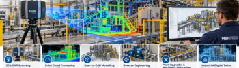 3D LiDAR scanning Kilsyth Victoria by Hamilton By Design, showing industrial manufacturing equipment, FARO laser scanning, point cloud processing, SolidWorks CAD modelling, reverse engineering and mechanical engineering services.